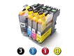 6 Pack Combo Compatible Brother LC233 (3BK/1C/1M/1Y) ink cartridges